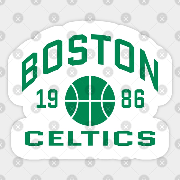 boston celtics 1986 Sticker by ALSPREYID